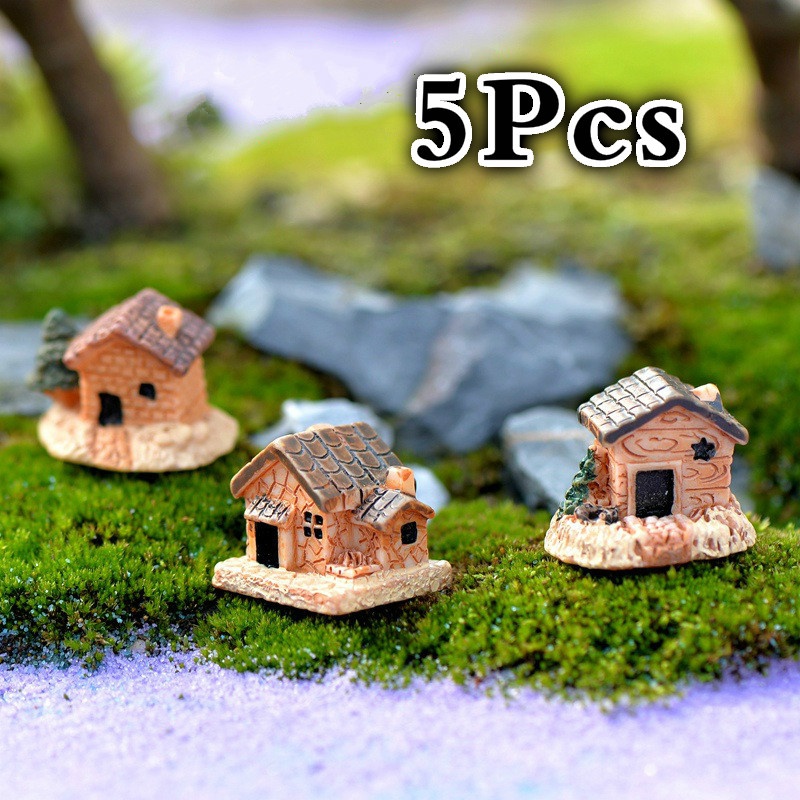 Home Decor Za - 5 szt. Mini domek dla lalek