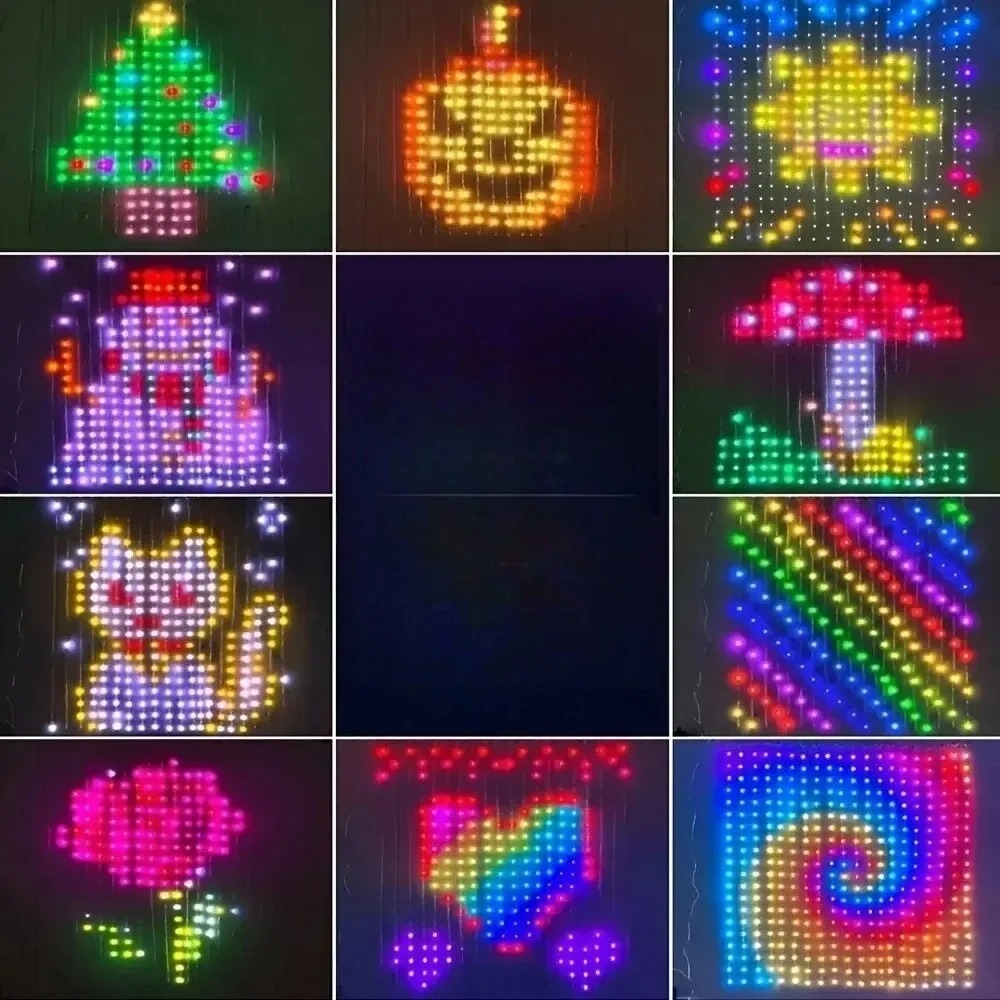 Home Decor Free App - Kurtyna świetlna LED z diodami pikselowymi,