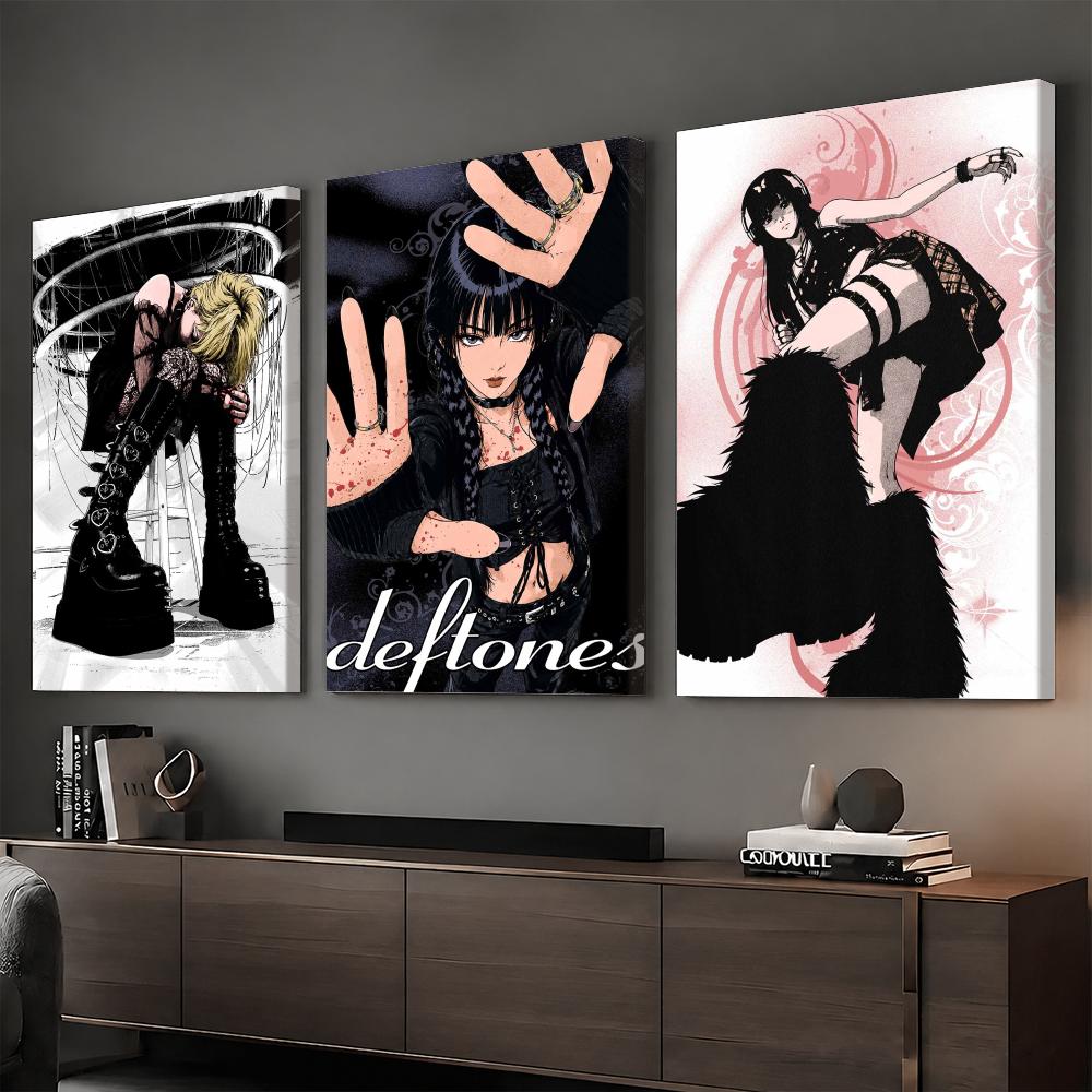 Home Decor Y2K - Y2K Gotycka Anime Rockowa Dziewczyna Obraz