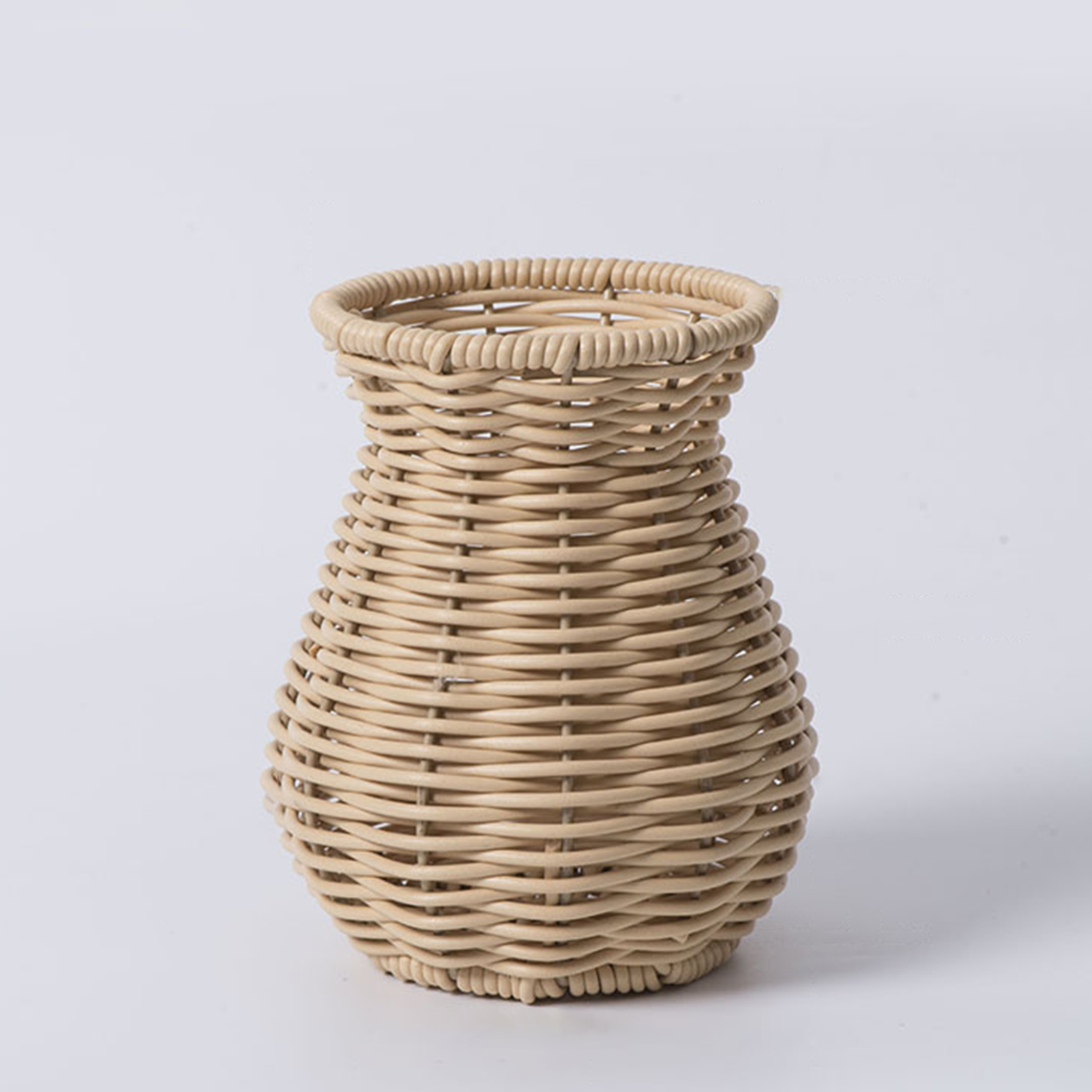 Rattan Plant Basket - Ręcznie tkany kwietnik z efektem rattanu,