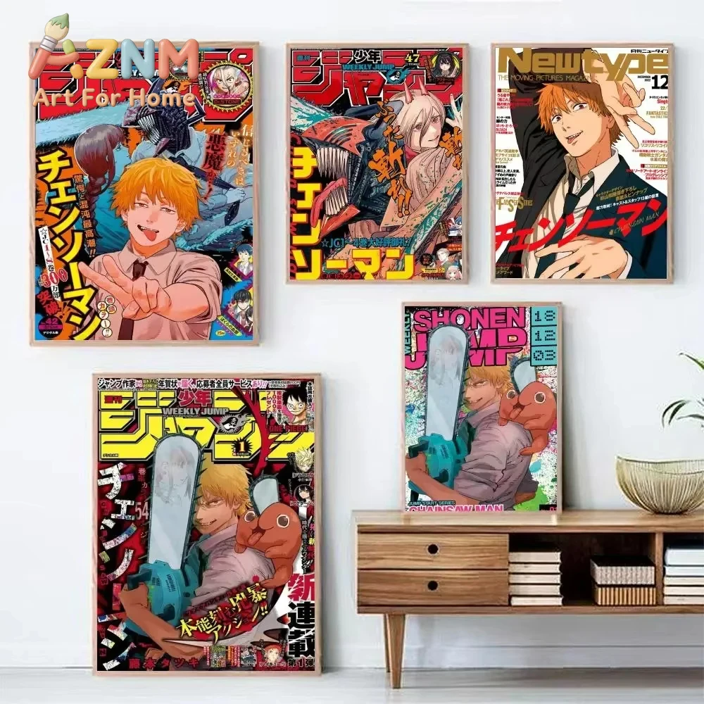 Home Decor Magazine - AZNM Chainsaw Man Anime Obraz na