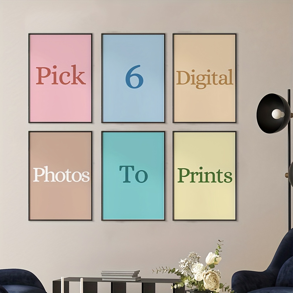 Home Decor Theme - 6 szt./zestaw Personalizowane, spersonalizowane obrazy na