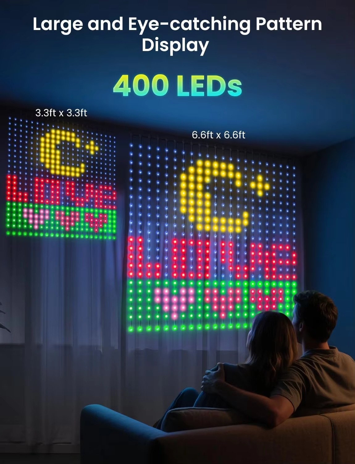 Lampki USB w formie zasłony, 4 – Home Decor Free App recenzja i cena