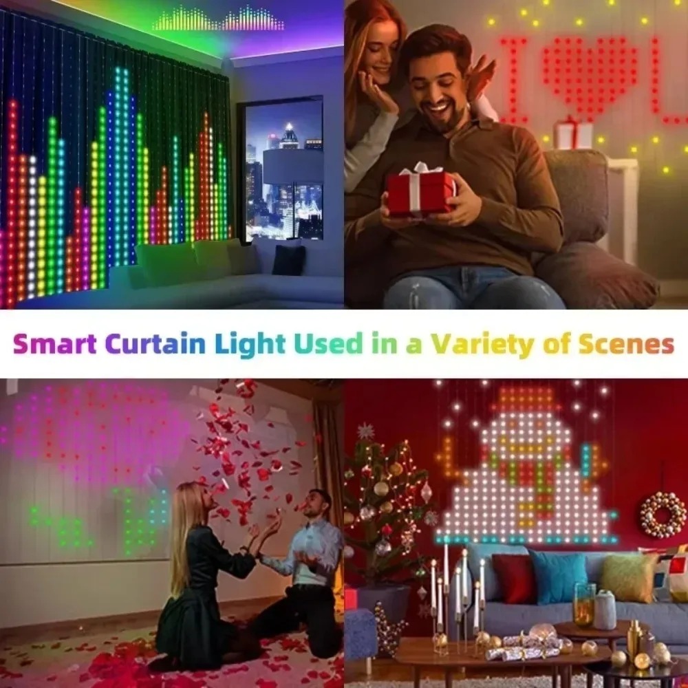 Kurtyna świetlna LED z diodami – Home Decor Free App recenzja i cena