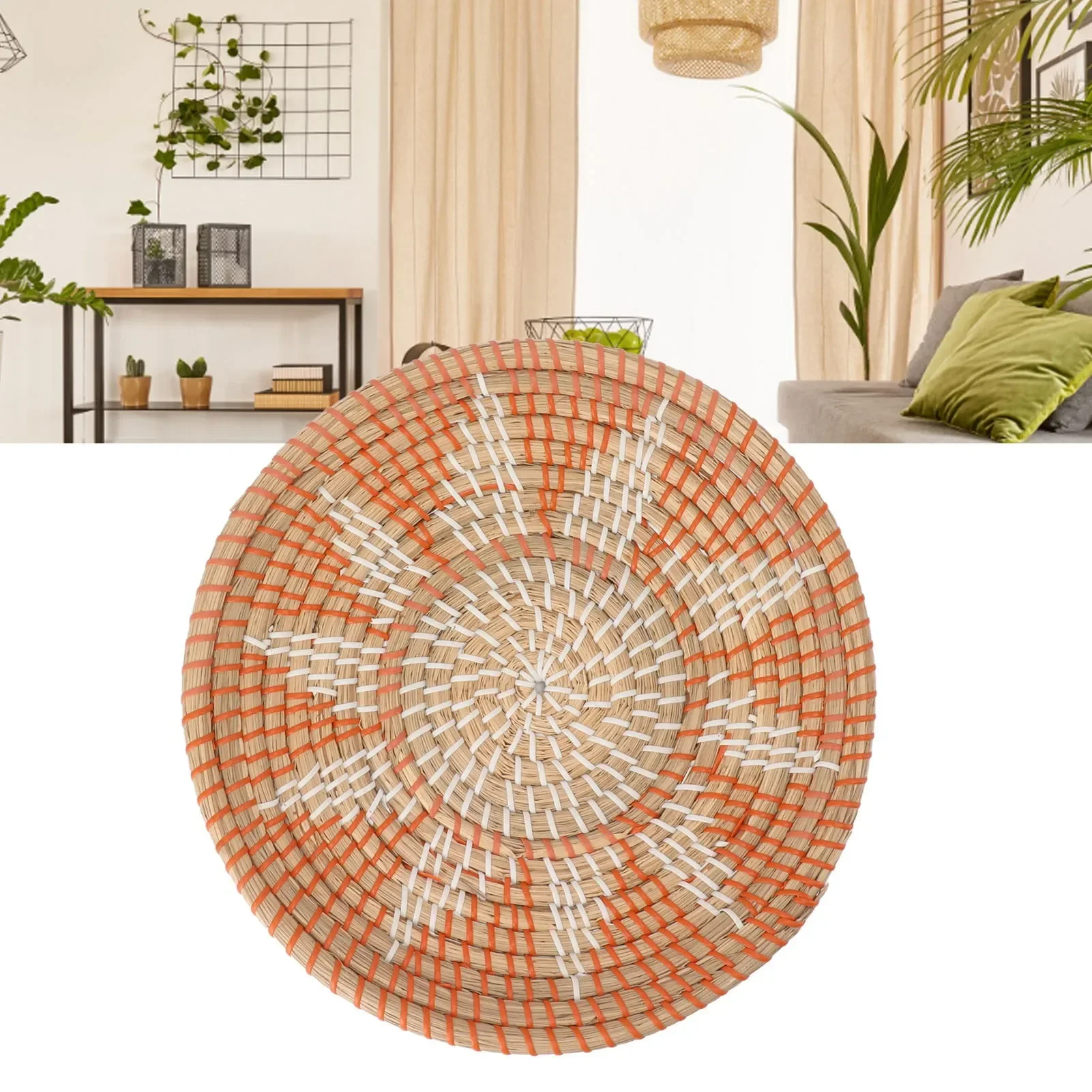 Okrągłe ozdoby ścienne z trawy – Rattan Plant Basket recenzja i cena