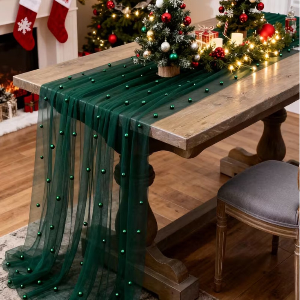 Romantyczna, luksusowa bieżnic – Linen Table Runner recenzja i cena