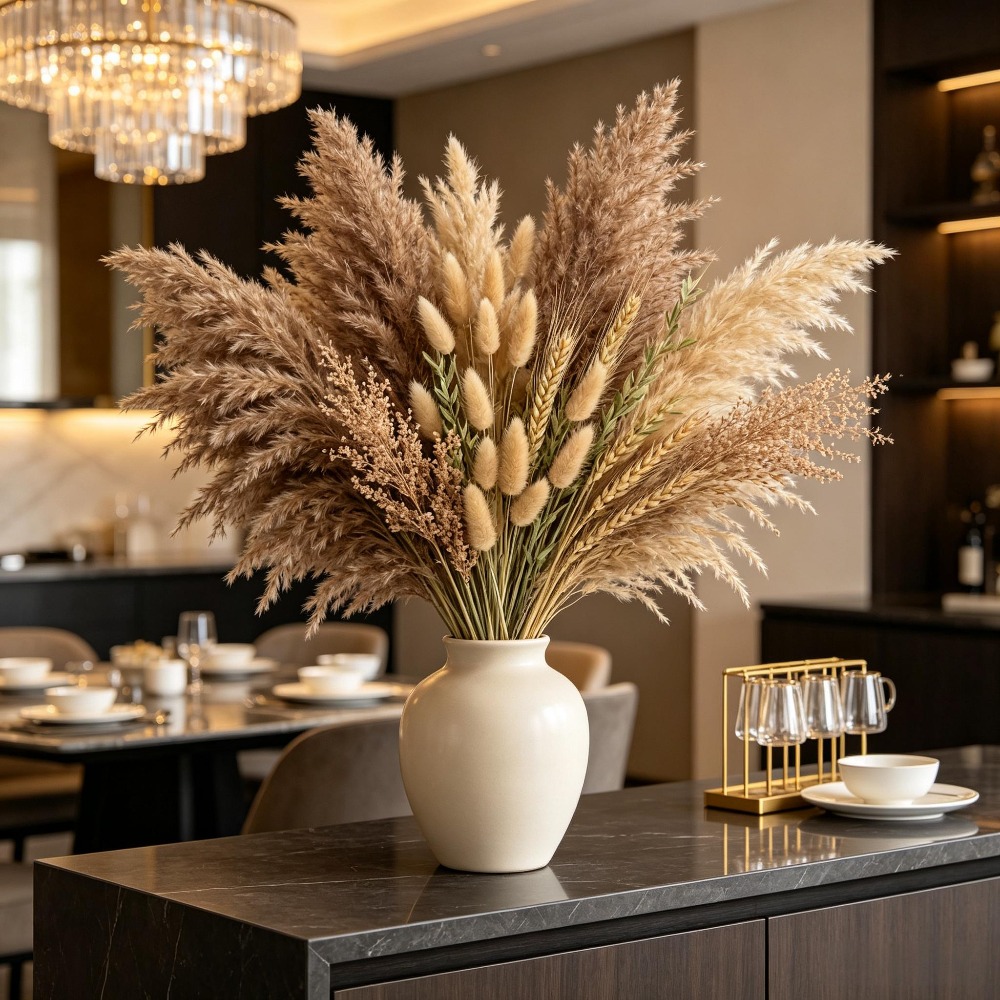 1 bukiet mieszanych suszonych  – Pampas Grass Decor recenzja i cena