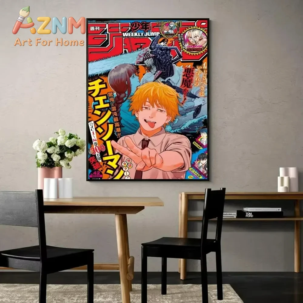 AZNM Chainsaw Man Anime Obraz  – Home Decor Magazine recenzja i cena