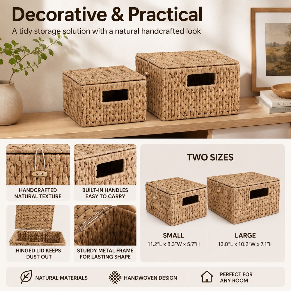 Prostokątny kosz do przechowyw – Rattan Plant Basket recenzja i cena