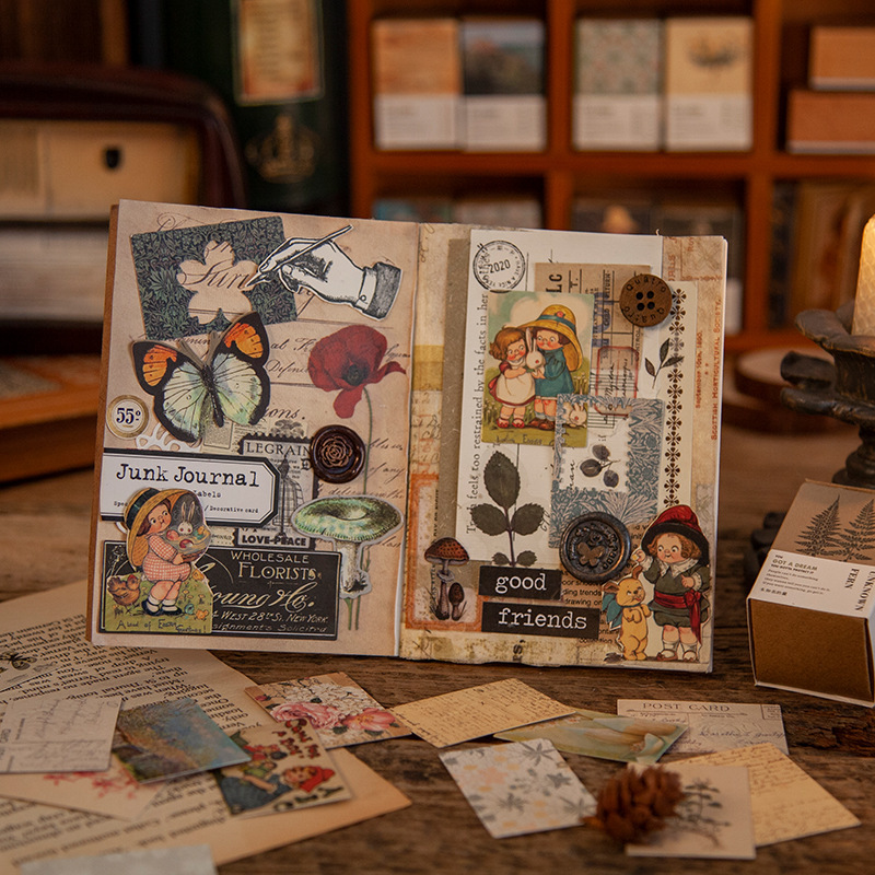 100 arkuszy retro mini kartek  – Home Decor Magazine recenzja i cena