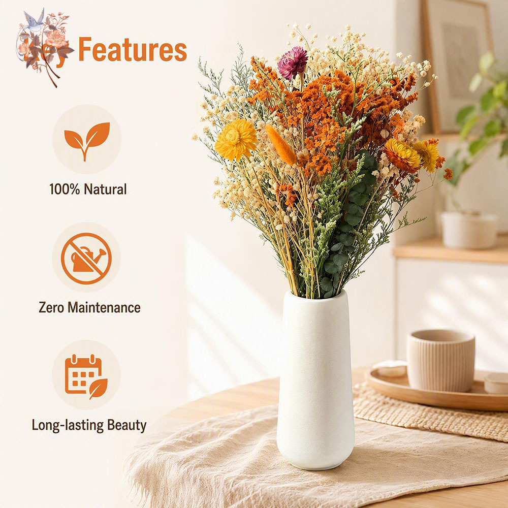 Jesienny bukiet suszonych kwia – Pampas Grass Decor recenzja i cena