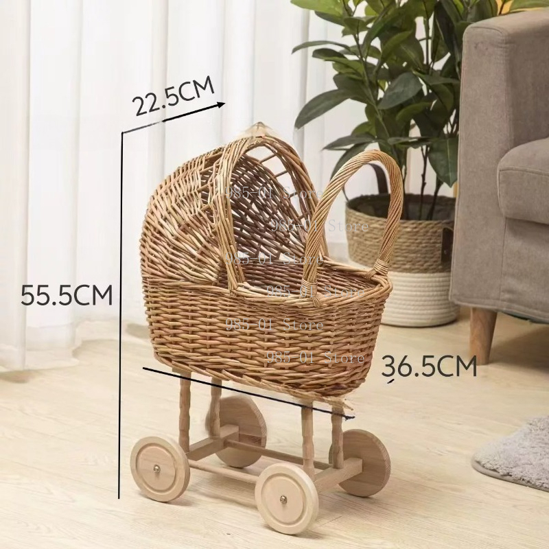 Ręcznie Tkana Wiklinowa Kosz M – Rattan Plant Basket recenzja i cena