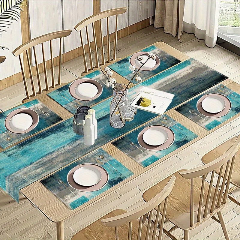 VIKAMA Morandi Abstrakcyjne Po – Linen Table Runner recenzja i cena