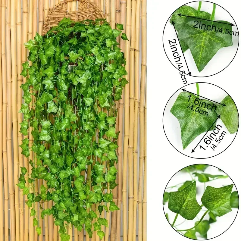 Sztuczne liście bluszczu, ratt – Rattan Plant Basket recenzja i cena