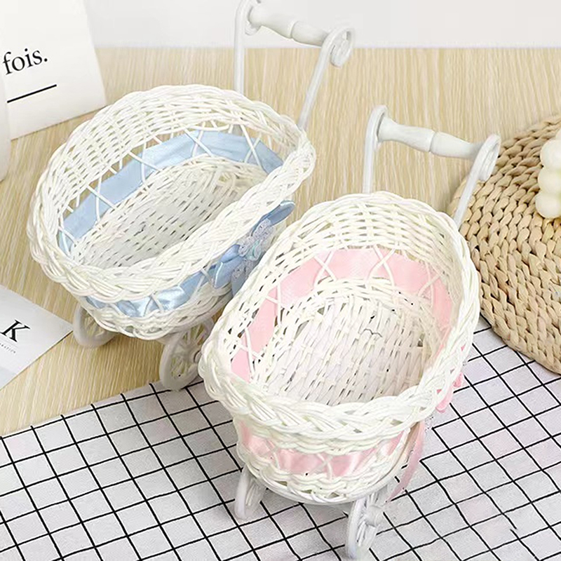 1 szt. Kosz wózek dziecięcy wó – Rattan Plant Basket recenzja i cena