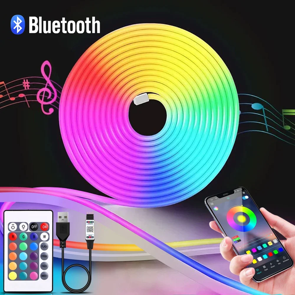 Taśma LED Neon RGB 1-5m, 5V US – Home Decor Free App recenzja i cena